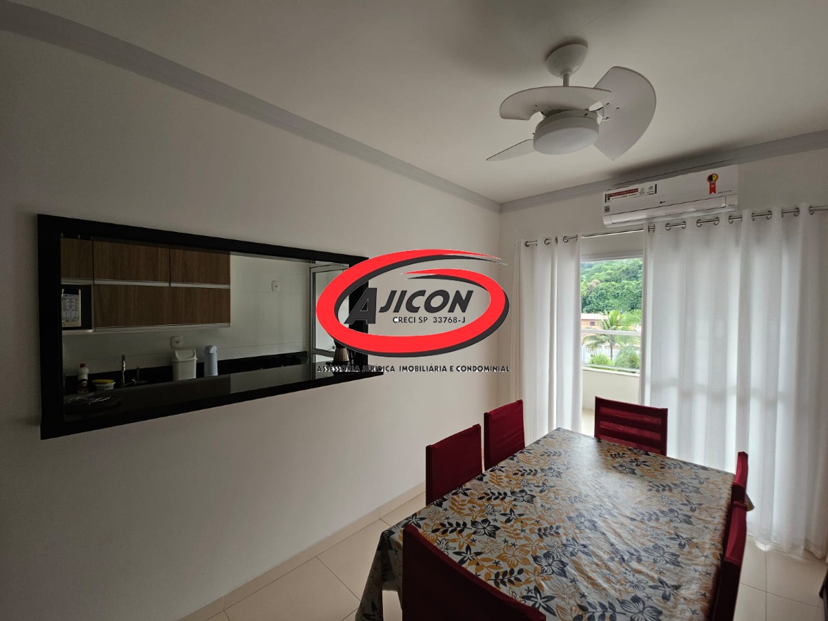 Apartamento Mobiliado com Sacada Gourmet na Praia das Toninhas, em Ubatuba/SP