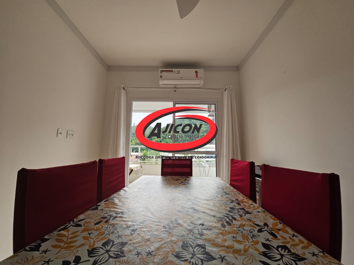 Apartamento Mobiliado com Sacada Gourmet na Praia das Toninhas, em Ubatuba/SP