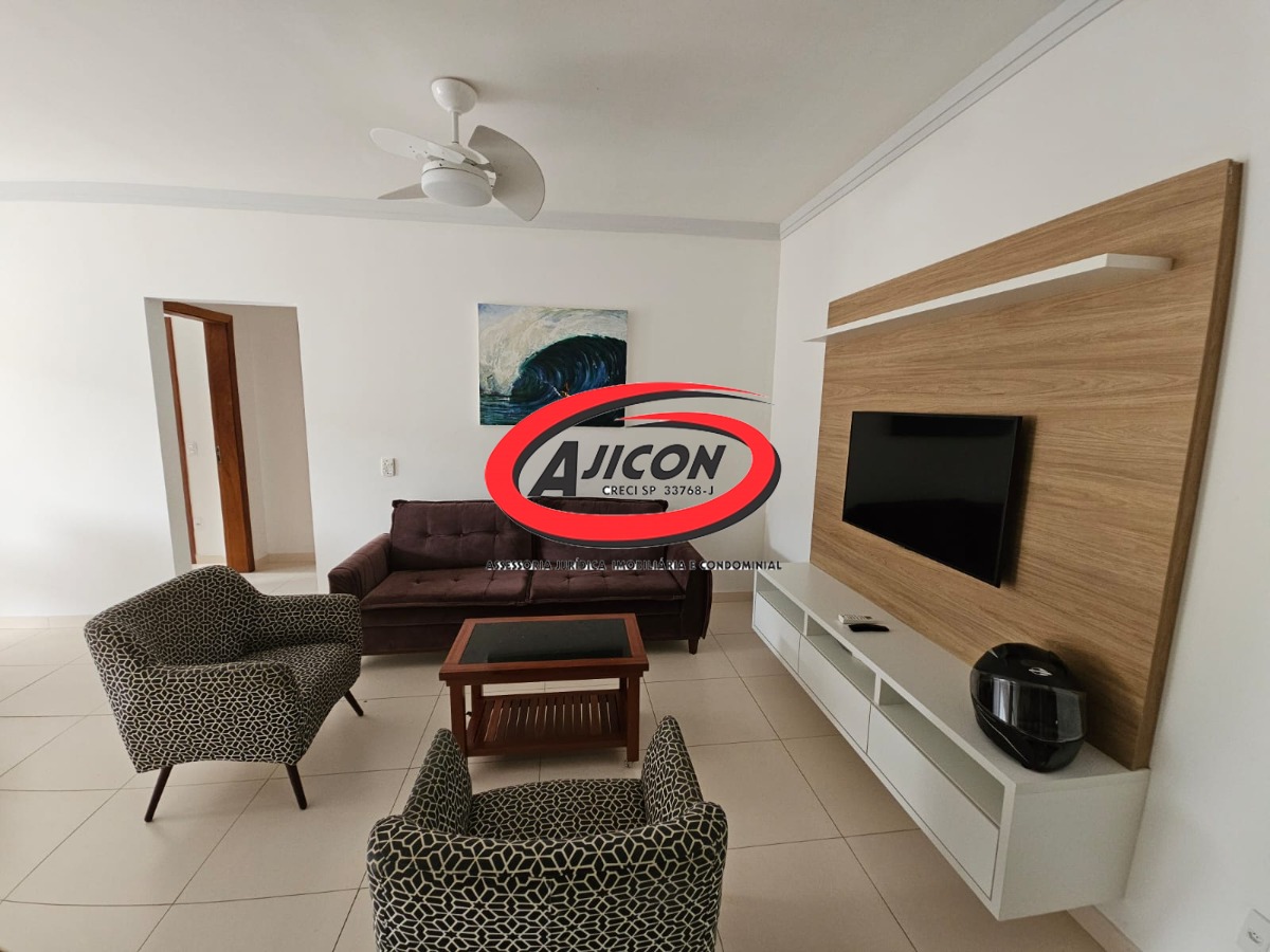 Apartamento Mobiliado com Sacada Gourmet na Praia das Toninhas, em Ubatuba/SP