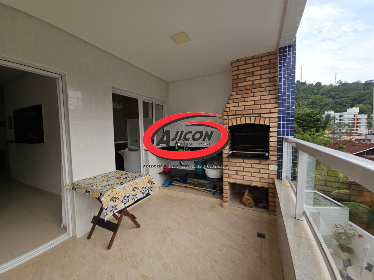 Apartamento Mobiliado com Sacada Gourmet na Praia das Toninhas, em Ubatuba/SP