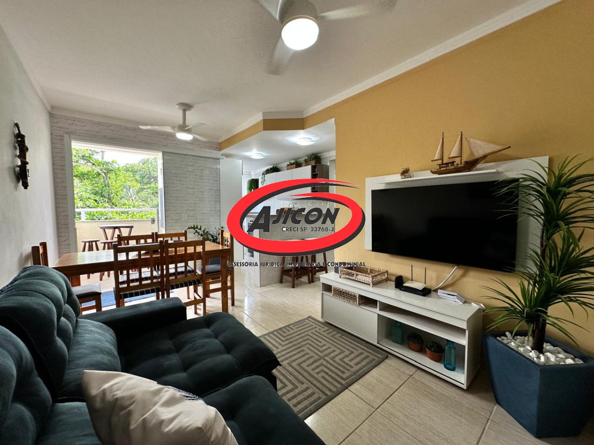Apartamento Mobiliado com 02 Dormitórios + Varanda Gourmet no Itaguá, em Ubatuba/SP