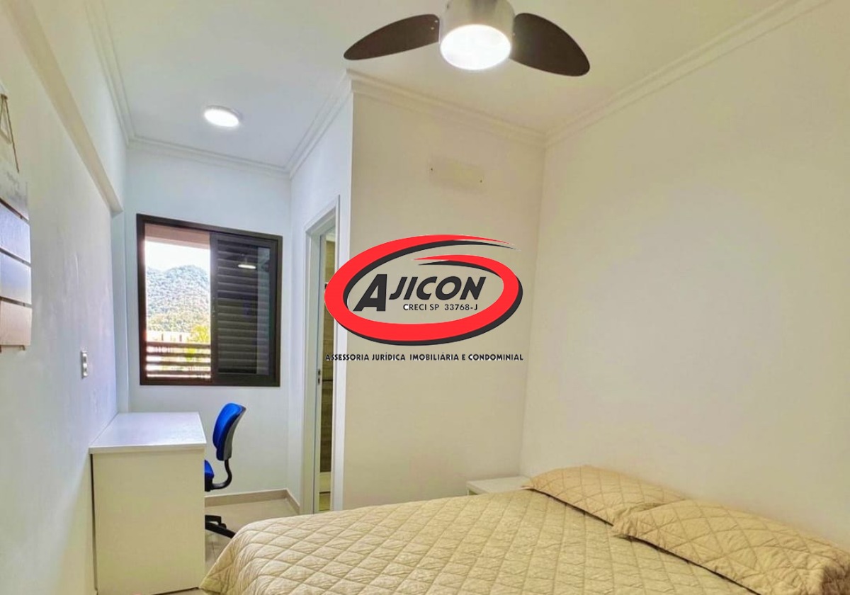 Apartamento Mobiliado com 02 Suítes e Sacada Gourmet no Bairro Itaguá, em Ubatuba/SP